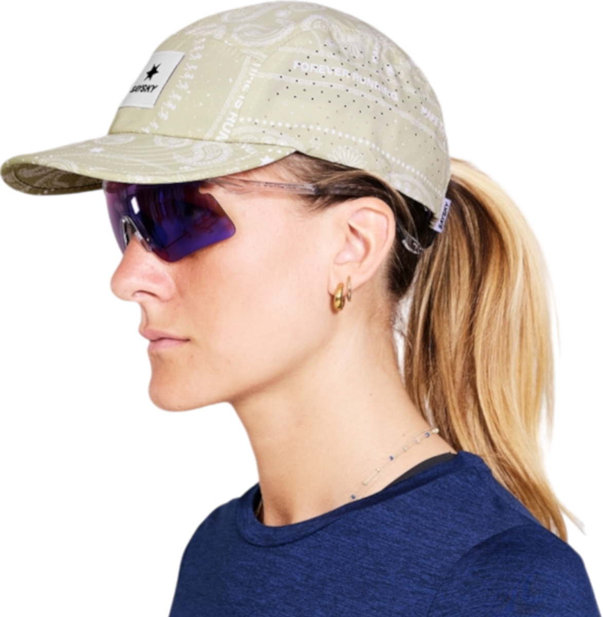 Шапка с козирка Saysky Saysky Paisley Combat Running Cap Бежово | muaca103c1021, 0