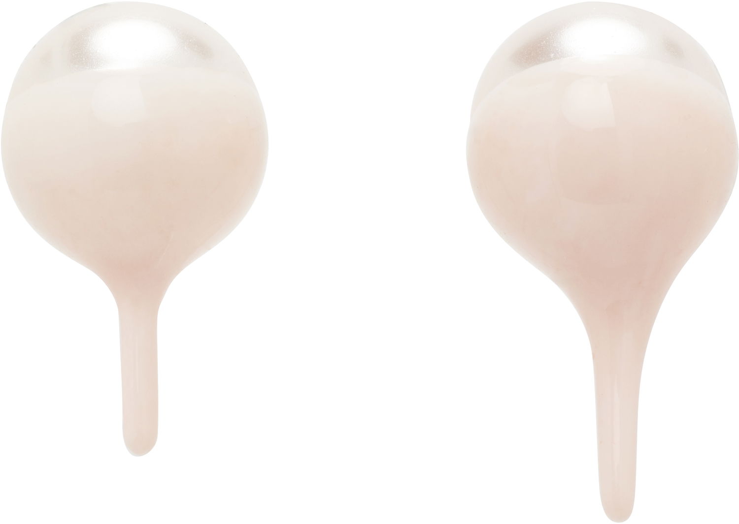 Обеци Ottolinger Dipped Pearl Stud Earrings Розово | 125-902525-02, 0