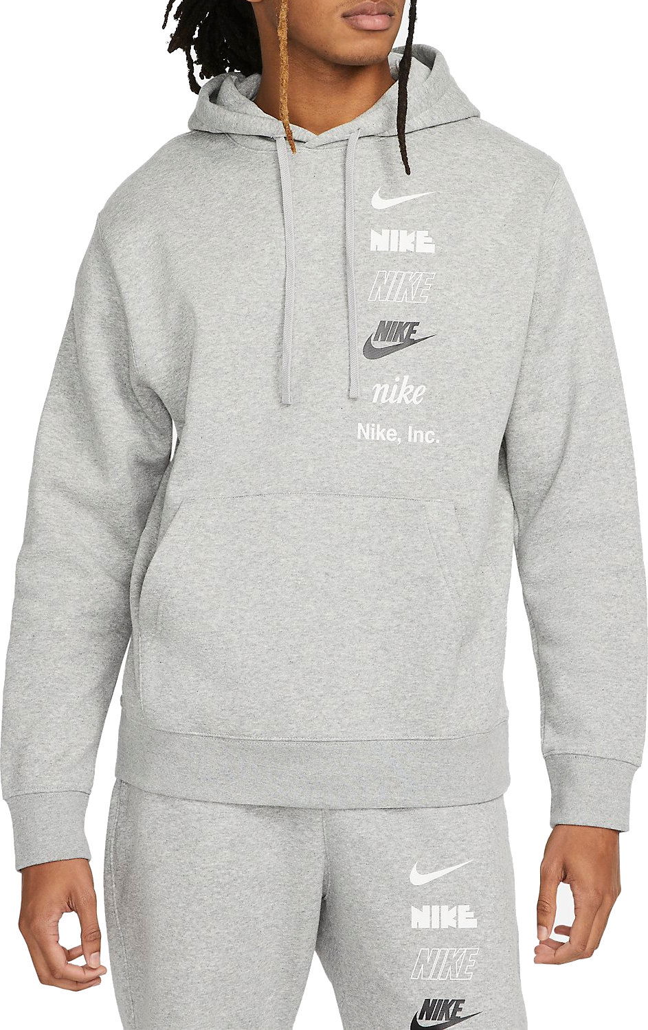Суитчър Nike Hoodie Club Fleece Сиво | dx0783-063, 0