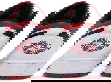 Кецове и обувки Jordan Air Jordan 1 Low "White Gym Red" GS Бяло | 553560-118, 3