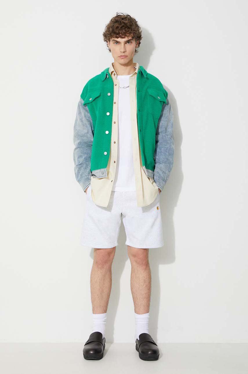 Яке Pleasures Trucker Jacket Зелено | P23SP004, 1