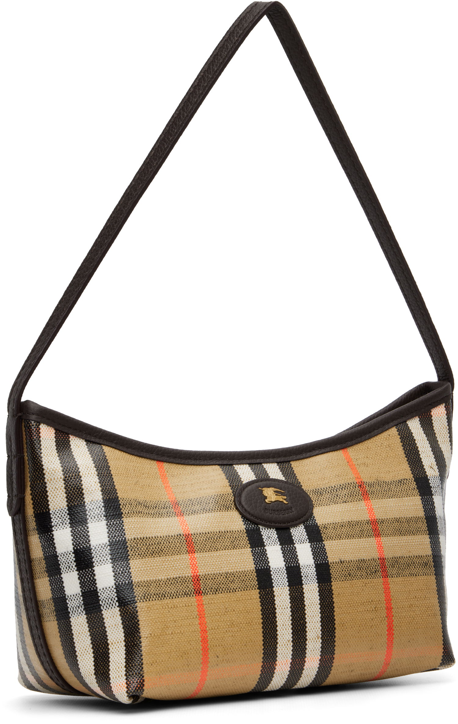 Чанта през рамо Burberry Burberry Mini Highlands Shoulder Bag Бежово | 8112278, 1