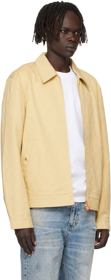 Яке Casablanca Casablanca Monogram Jacquard Jacket Жълто | MPF25-JK-378-01, 1