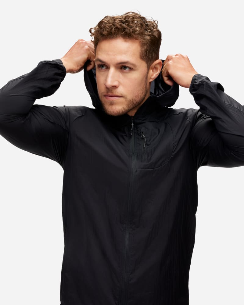 Ветровка Hoka One One Skyflow Lightweight Running Jacket Черно | 1141690-BLK, 0