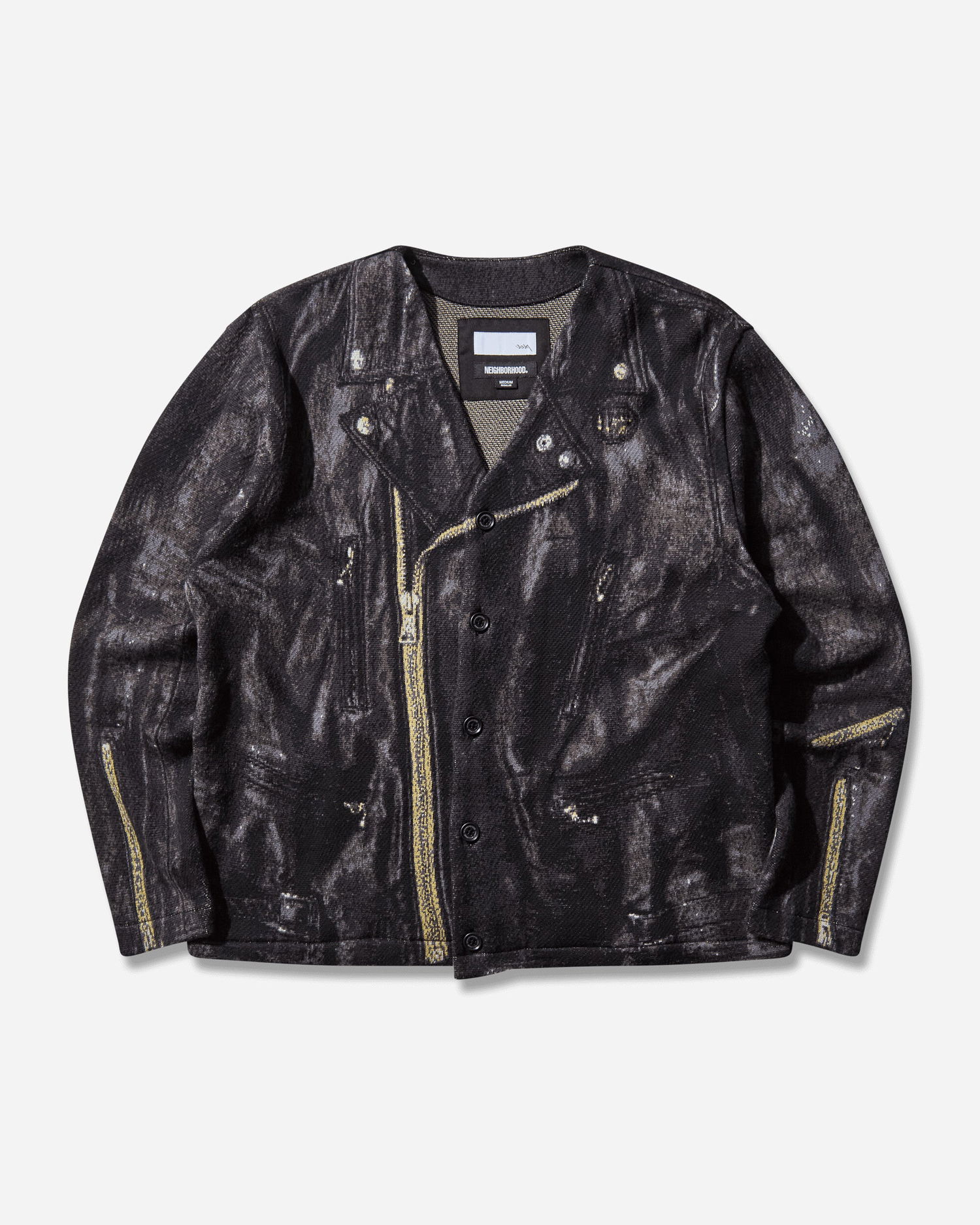 Пуловер Neighborhood TOLQ Riders Pattern Cardigan Черно | 252TLTQN-KNM01 BLACK, 1