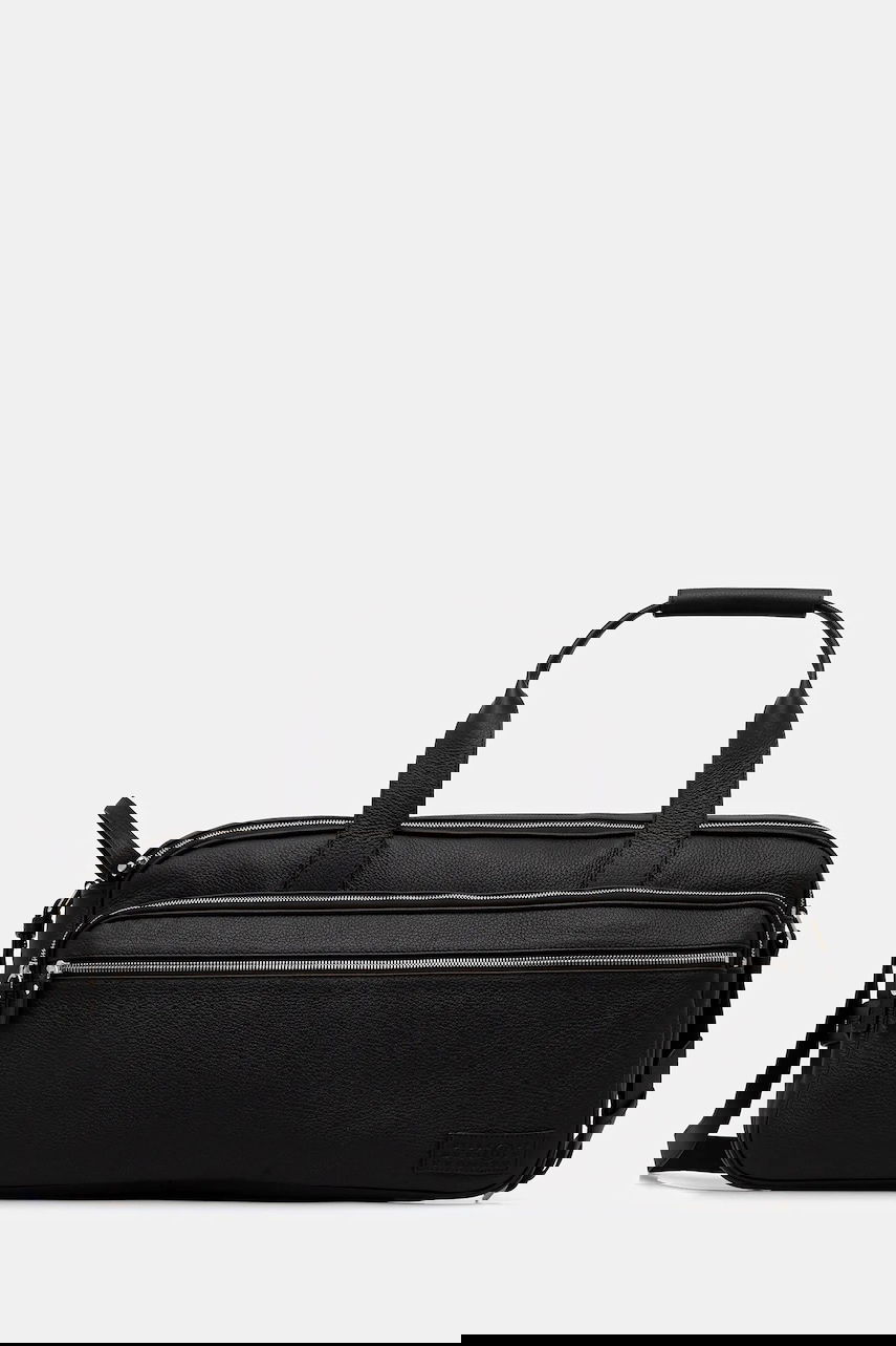 Чанта за пътуване Maison Margiela MM6 Maison Margiela Leather Duffel Bag Черно | SB6WI0006.P8326.T8013, 0