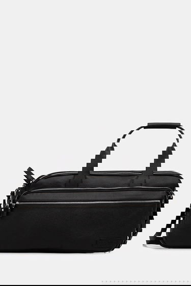 Чанта за пътуване Maison Margiela MM6 Maison Margiela Leather Duffel Bag Черно | SB6WI0006.P8326.T8013, 0