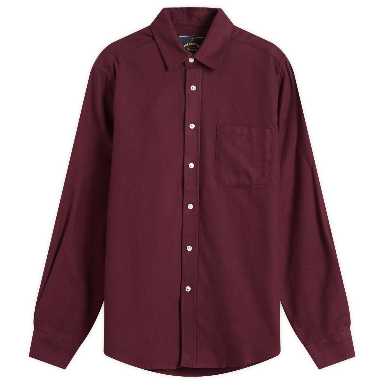Риза Portuguese Flannel Teca Flannel Shirt, Size Small Бургунди | AW25072-BDX, 0
