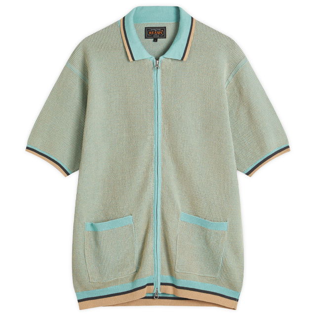 Zip Knit Polo Shirt