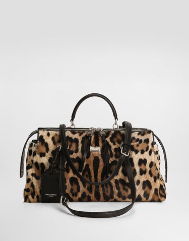 Чанта през рамо Dolce & Gabbana Dolce & Gabbana Vittoria Leo-Print Shoulder and Crossbody Bag Многоцветен | BB7844AX85389738_1, 2