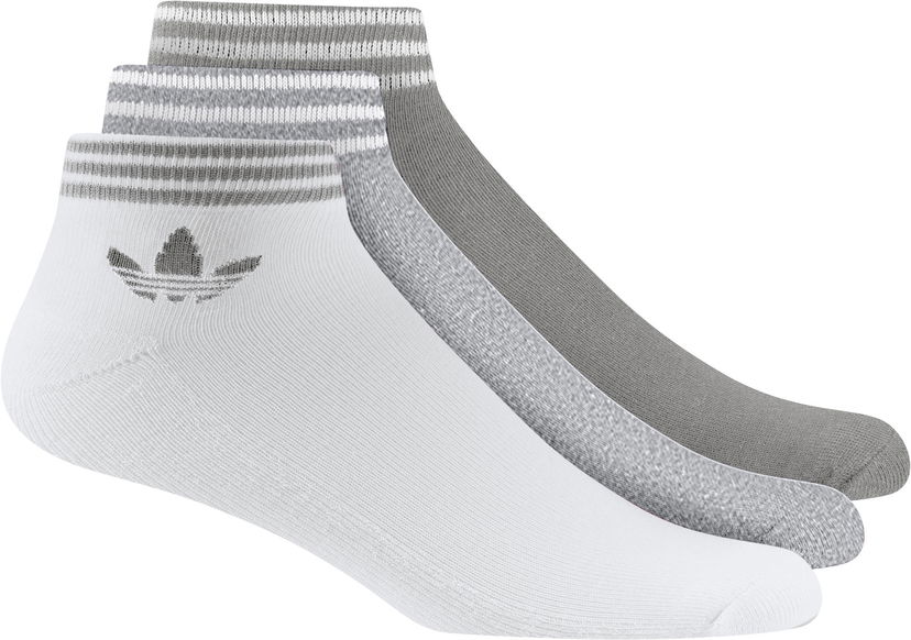 Чорапи adidas Originals Ankle Socks With Stripes (3 Pairs) Бяло | h32341