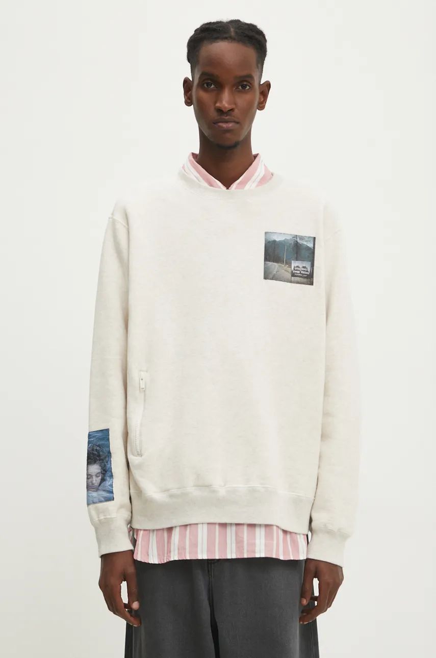 Суитчър UNDERCOVER Sweatshirt With Print Бежово | UC2D4802.2, 0