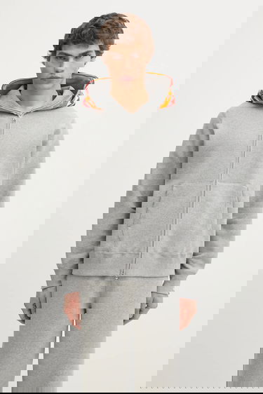 Суитчър BAPE Tiger Full Zip Hooded Hoodie Сиво | 1L30115006, 0