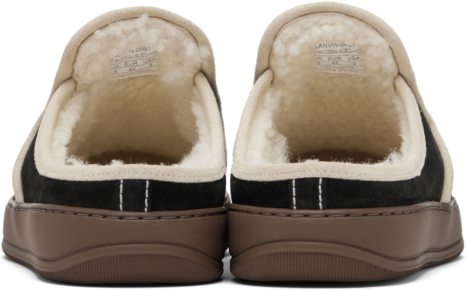 Кецове и обувки LANVIN DBB1 Suede Mule Черно | FM-SKDBB4-SUED-H25, 1