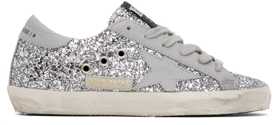Кецове и обувки Golden Goose Golden Goose Super-Star SSENSE Exclusive Сиво | GWF00101.F002274.70154, 0