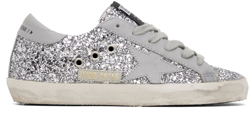 Кецове и обувки Golden Goose Golden Goose Super-Star SSENSE Exclusive Сиво | GWF00101.F002274.70154
