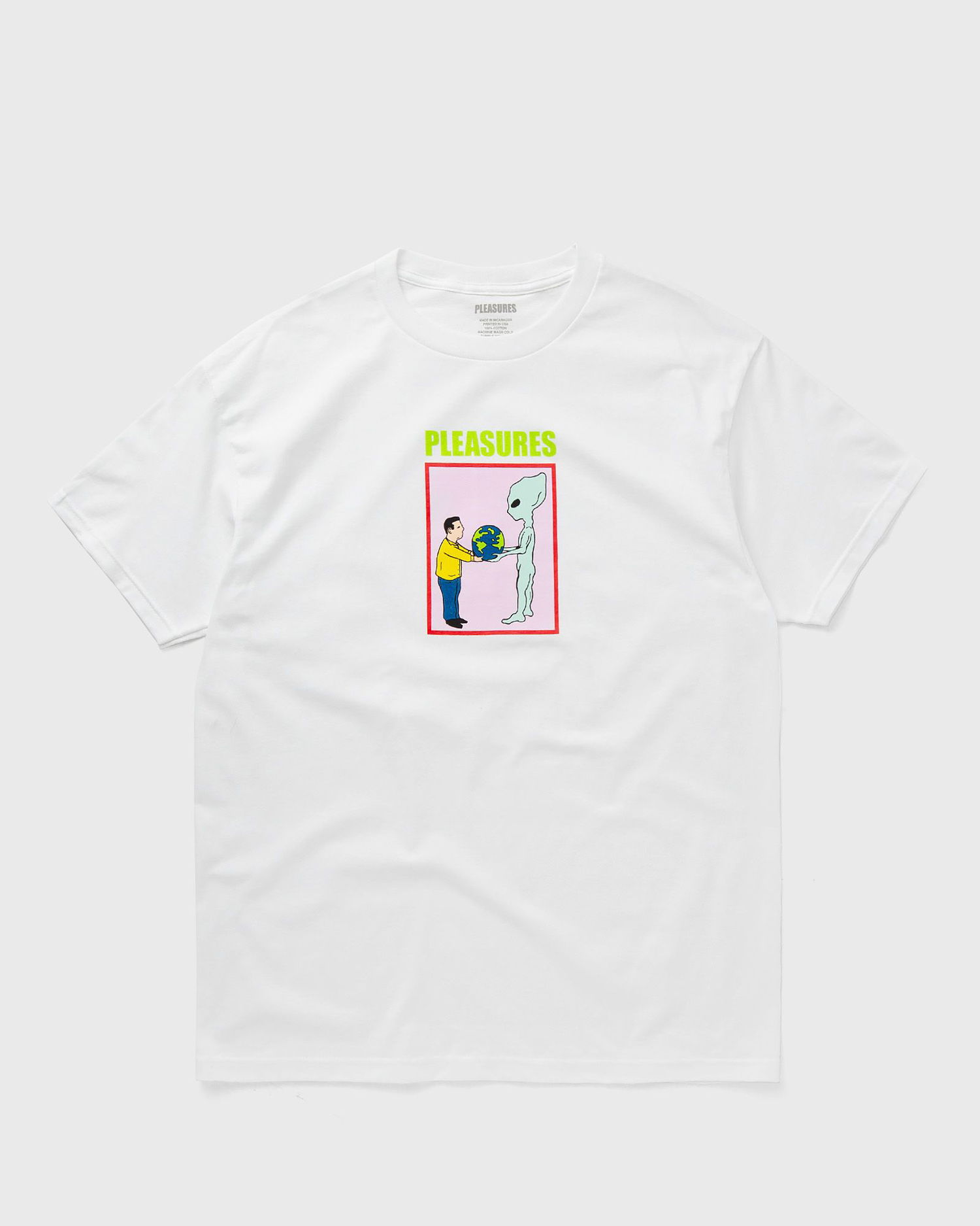 Тениска Pleasures GIFT T-SHIRT Бяло | P24SP046-WHITE, 0