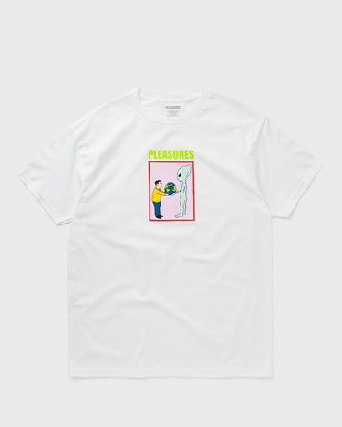 Тениска Pleasures GIFT T-SHIRT Бяло | P24SP046-WHITE, 0