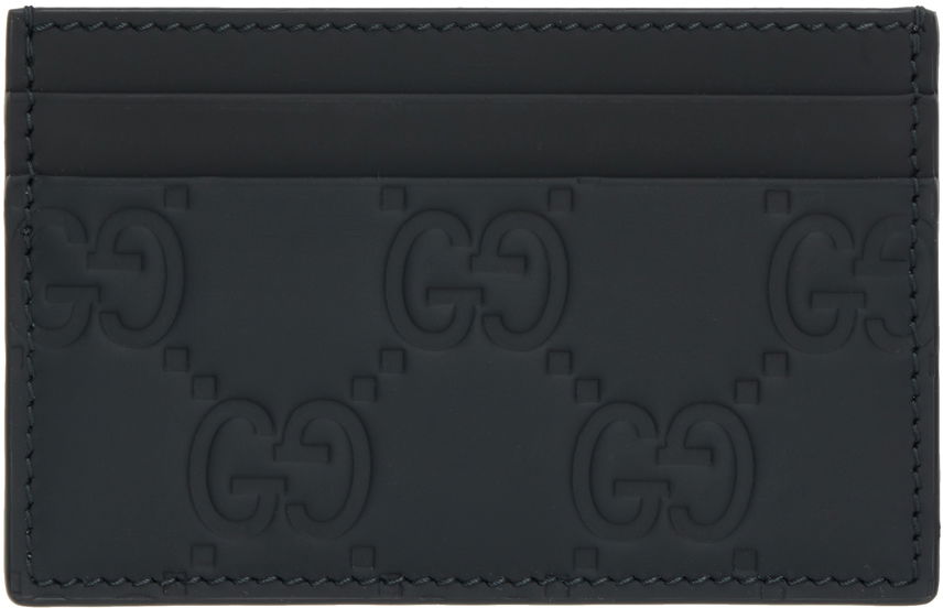 Портфейл Gucci Monogram Card Holder Черно | 771315 AAC0L, 1