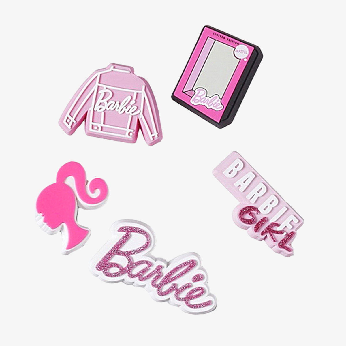 Значка Crocs Barbie 5-Pack Jibbitz Charms Розово | 10012070, 0