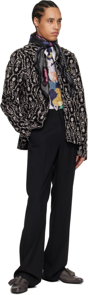 Шал Vivienne Westwood Vivienne Westwood Figurine Print Silk Twill Square Scarf Бяло | 81030034-W014R-, 2