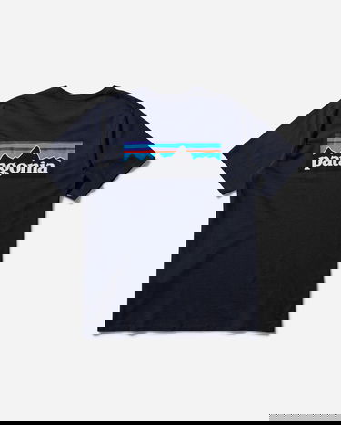 Тениска Patagonia P-6 Logo Responsibili Tee Тъмно синьо | 38504 NENA, 2