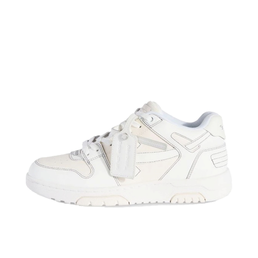 Кецове и обувки Off-White Out Of Office OOO Low Tops Cream White Бяло | OMIA189S24LEA004-0201