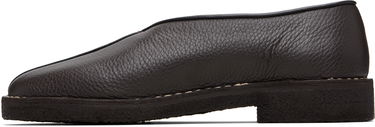 Кецове и обувки LEMAIRE Piped Crepe Slipper Loafers Кафяво | FO0248 LL205, 2