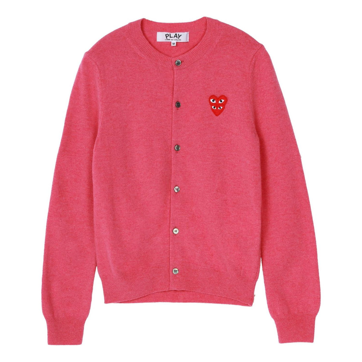 Пуловер Comme des Garçons COMME des GARCONS PLAY Cardigan With Red Emblem Розово | AZ-N075-051-4, 0