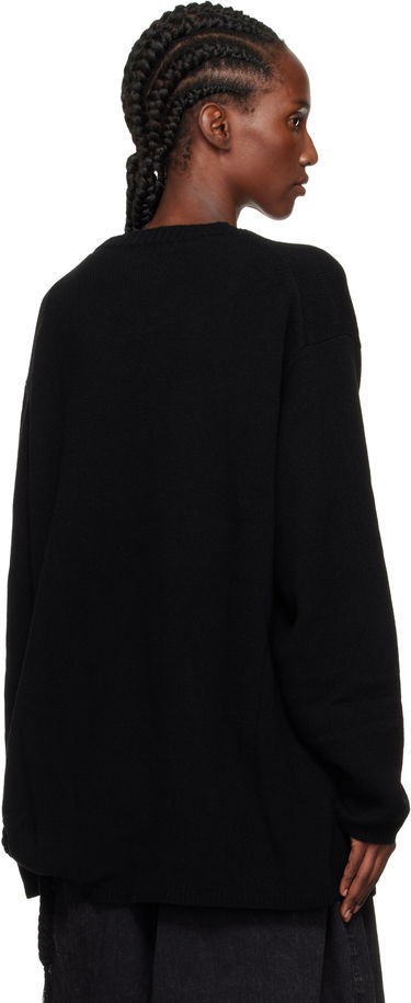 Пуловер Yohji Yamamoto YOHJI YAMAMOTO String Round Neck Sweater Черно | HL-K04-184, 2