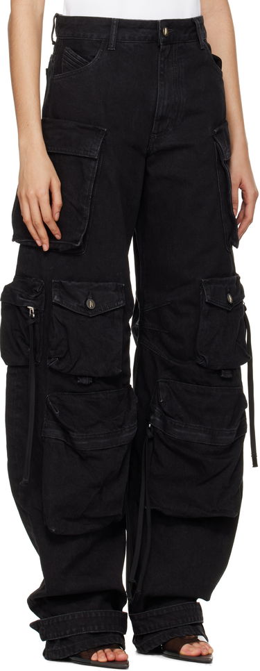 Карго панталони The Attico Attico Fern Cargo Denim Jeans Черно | 250WCP00084 DDD066AA, 1