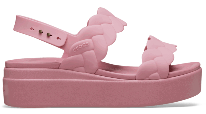 Кецове и обувки Crocs Brooklyn Woven Low Sandals Розово | 209977-6XX, 0