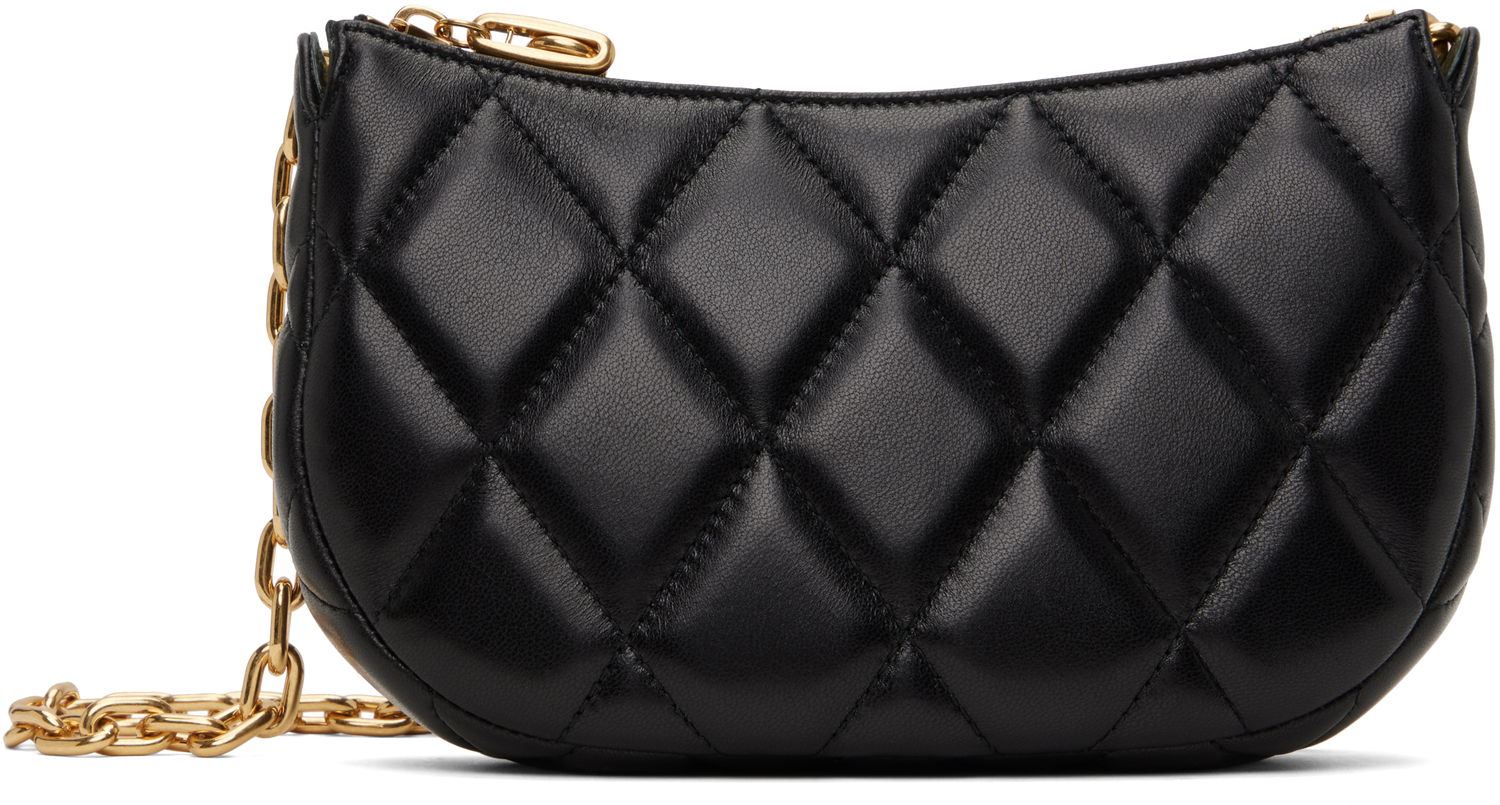 Дамска чанта Burberry Burberry Rocking Horse Quilted Lambskin Chain Bag Черно | 8105328, 0