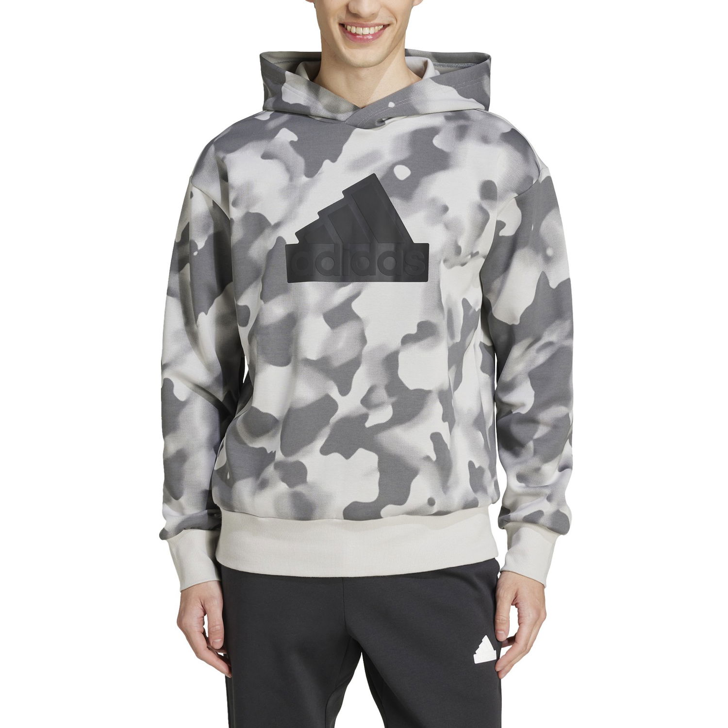 Суитчър adidas Performance Camo Print Hoodie Сиво | IW8603, 0