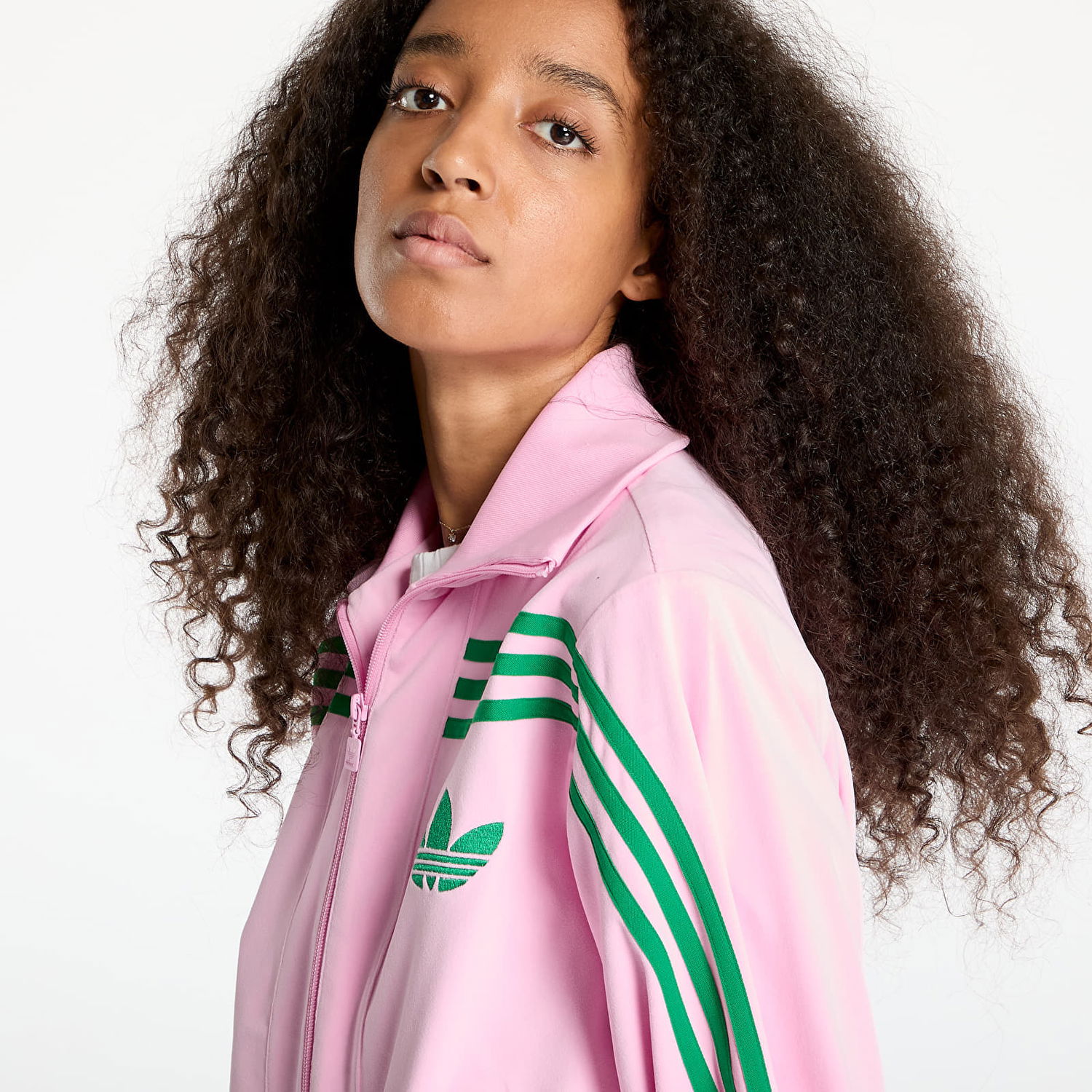 Суитчър adidas Originals Velour Track Top True Pink Розово | JN8284, 1