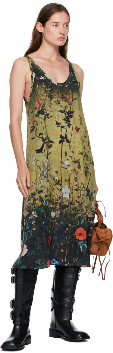 Pокля R13 R13 Floral Print Tank Midi Dress Многоцветен | R13WR296-R587A, 3