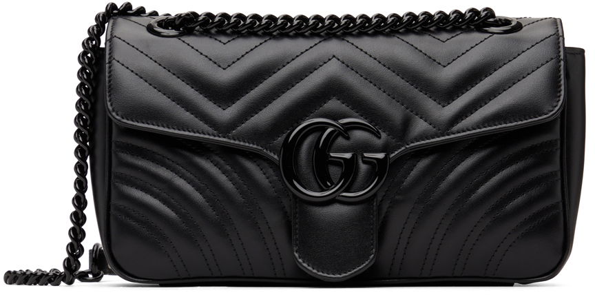 Чанта през рамо Gucci Small GG Marmont Shoulder Bag Черно | 443497 DTDFV, 0