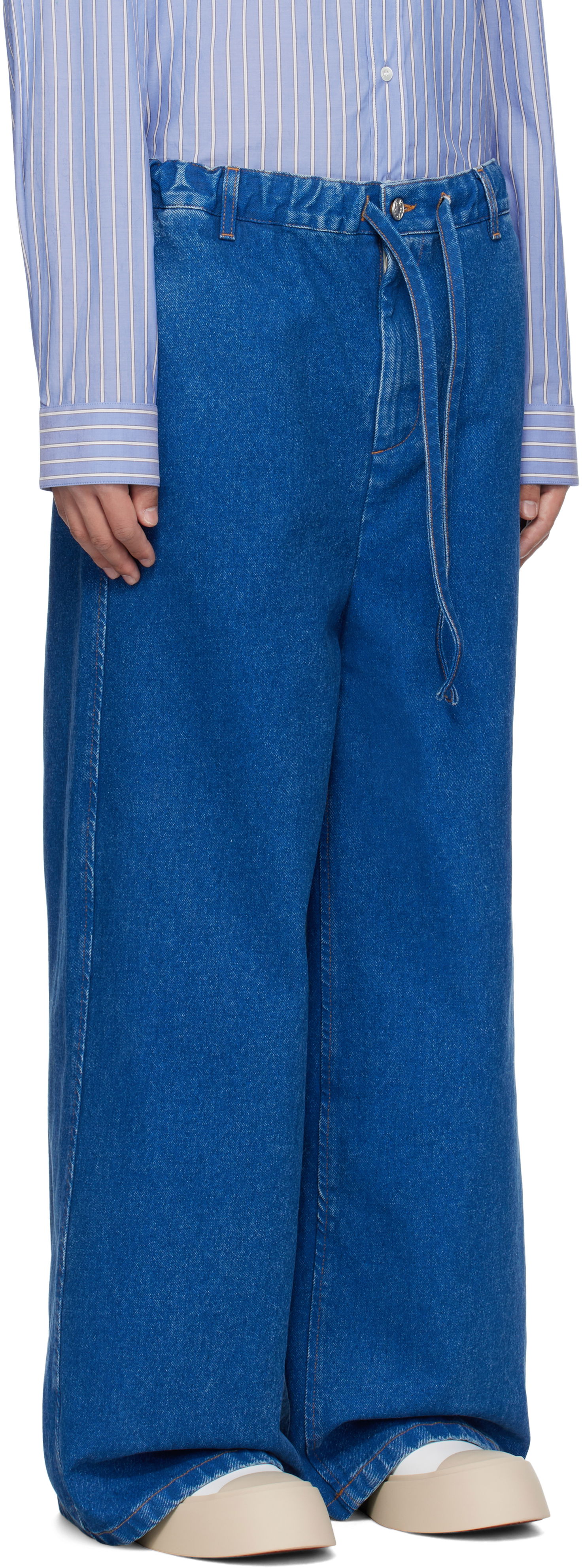 Дънки Marni Marni Drawstring Jeans Синьо | PUJU0104A0 USCU83, 1