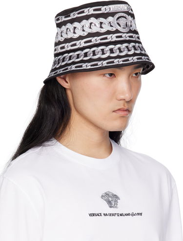 Шапка с козирка Versace Versace Medusa Chains Bucket Hat Черно | 1019072_1A13697, 1