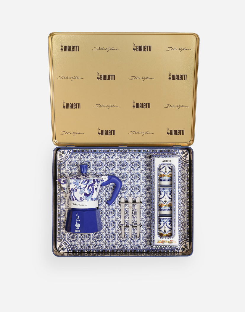 Домашен декор Dolce & Gabbana Moka Box With 3 Porcelain Cups & 3 Silver Stir Sticks Многоцветен | TCK016TCAFNUB001