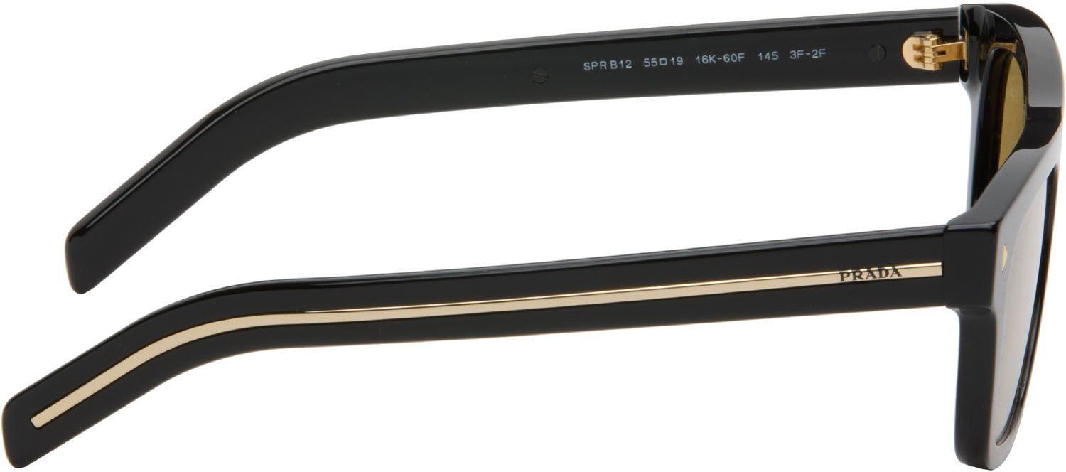 Слънчеви очила Prada Iconic Metal Plaque Sunglasses Черно | 0PR B12S 16K60F55 8056262397435, 1