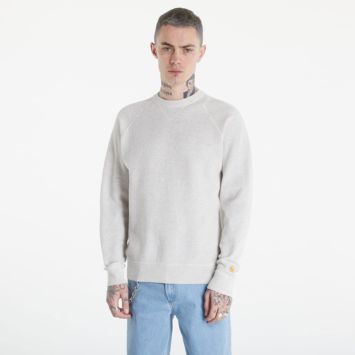 Пуловер Carhartt WIP WIP Chase Sweater Бяло | I028581.00JXX, 1