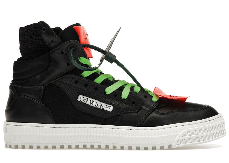 Кецове и обувки Off-White Off Court 3.0 Black Neon Green Orange Черно | OMIA065S22LEA0031010 / OMIA065C99LEA0031020, 0
