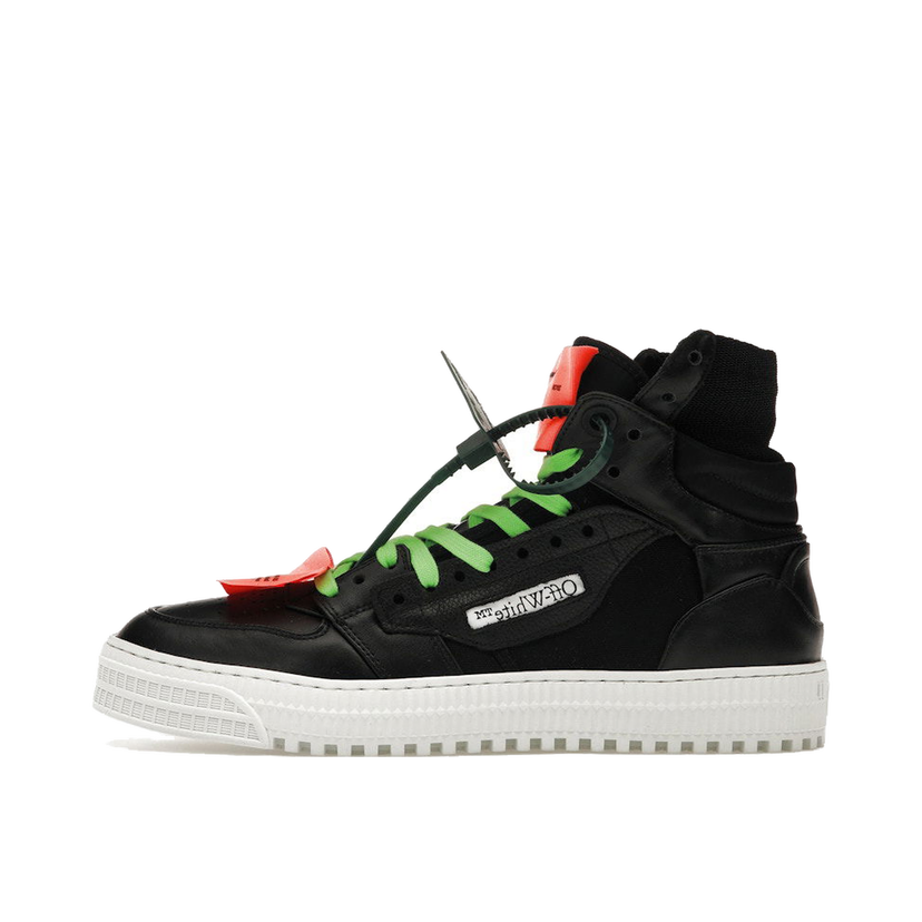 Кецове и обувки Off-White Off Court 3.0 Black Neon Green Orange Черно | OMIA065S22LEA0031010 / OMIA065C99LEA0031020