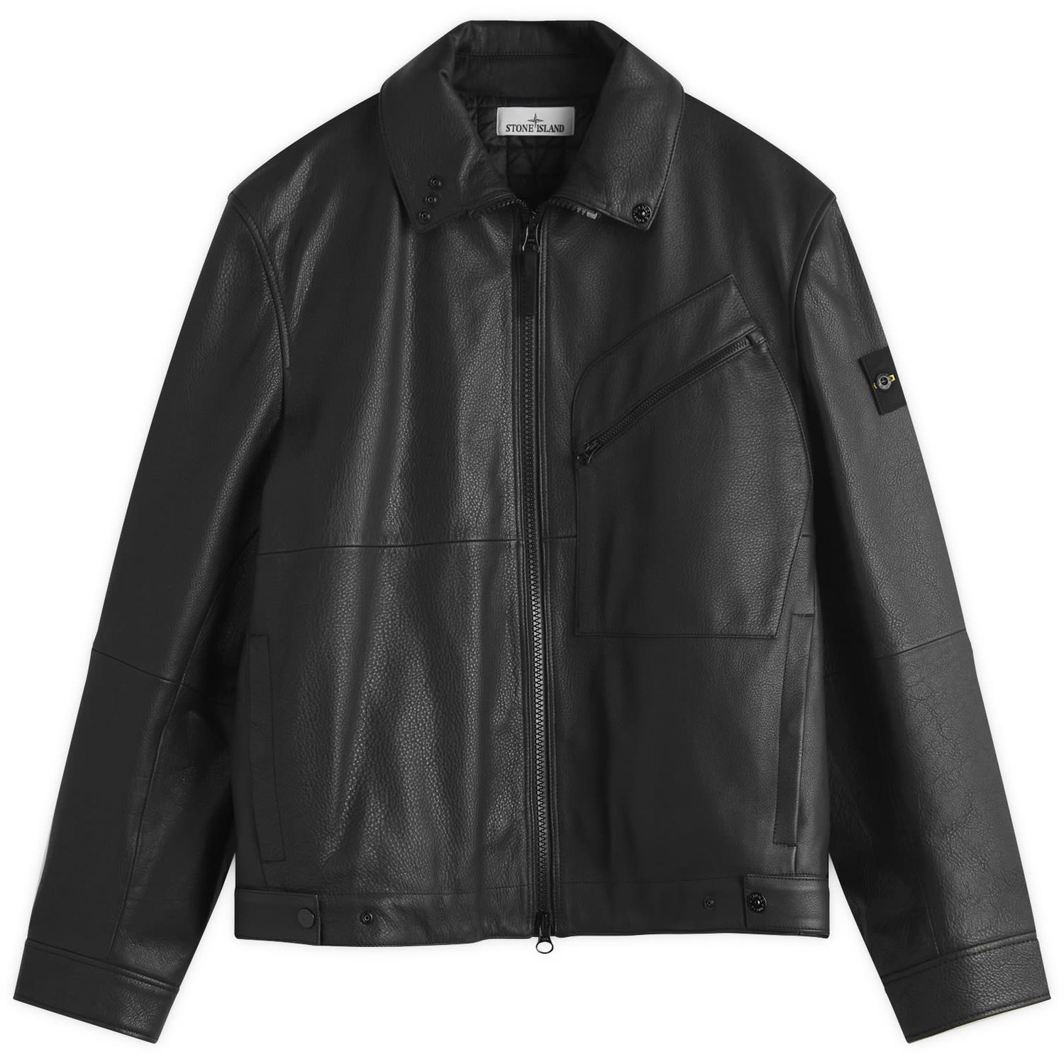 Яке Stone Island PrimaLoft Leather Jacket Черно | K2S150100002-V0029, 1