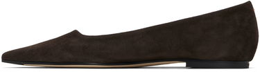 Pокля Aeyde Aeyde Cassy Suede Ballerina Flats Кафяво | A11-FL-SNDP8 FL130-FW24-953-017, 2