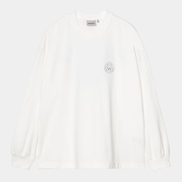 Тениска Carhartt WIP Long Sleeve World Class T-Shirt Бяло | I035435_9, 0