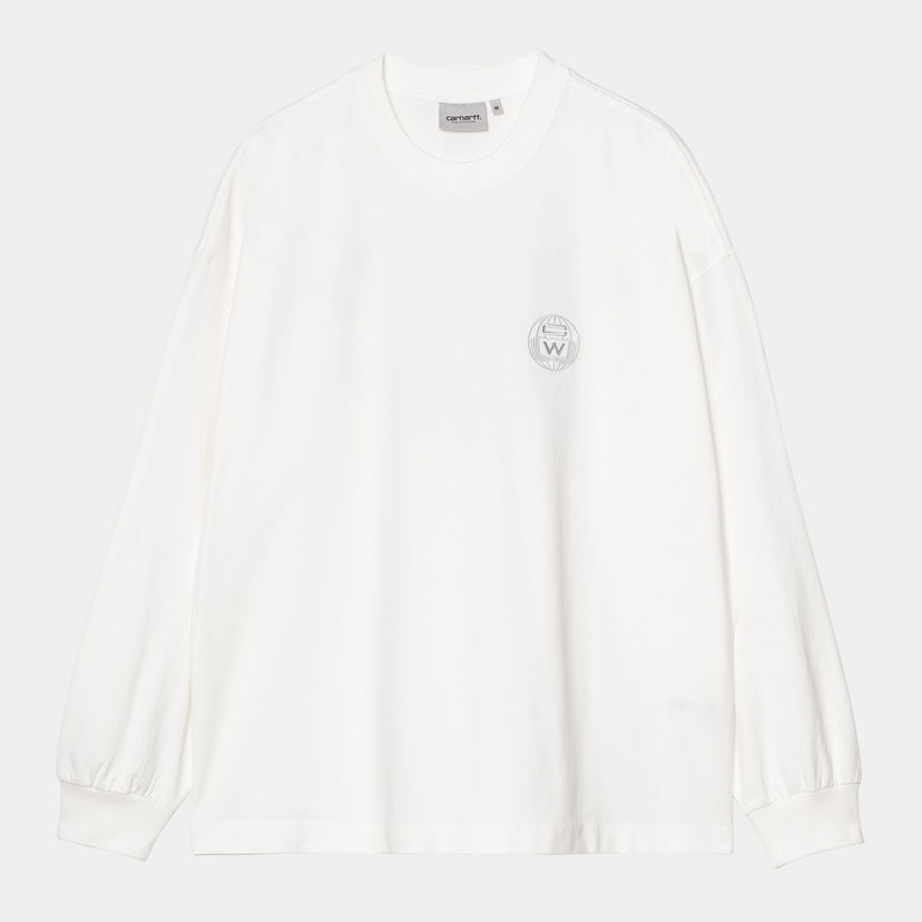 Тениска Carhartt WIP Long Sleeve World Class T-Shirt Бяло | I035435_9
