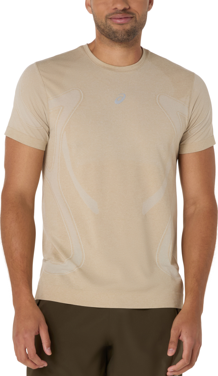 Тениска Asics Asics Road Seamless Short Sleeve T-Shirt Бежово | 2011d355-100, 0