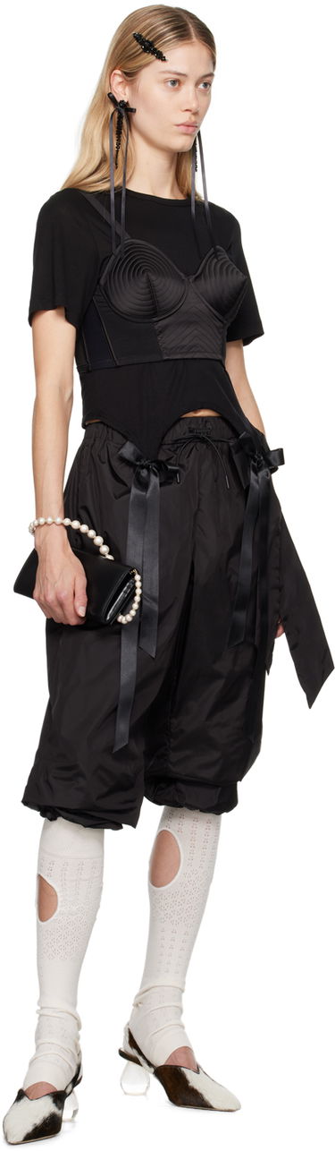 Карго панталони Simone Rocha Simone Rocha Bow Tail T-Shirt Черно | 5223 0571, 3
